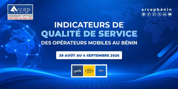 arcep-benin-QoS-réseaux-mobiles-29-août-04-septembre-2026 Arcep Bénin image pour indicateurs de qualité de service (QoS) du 22 29 août au 4 septembre 2026